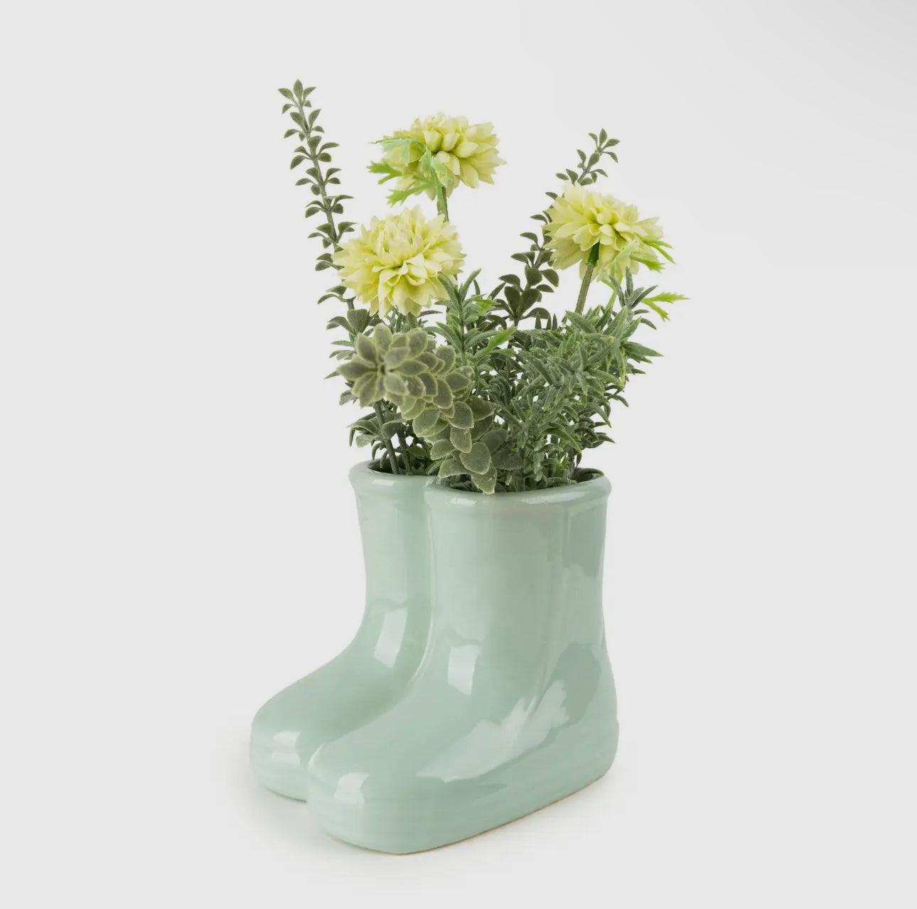 Chrysanthemums in Wellies