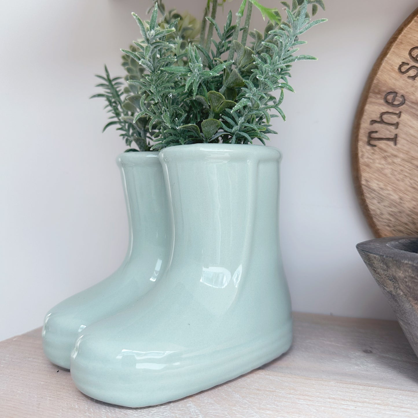 Chrysanthemums in Wellies