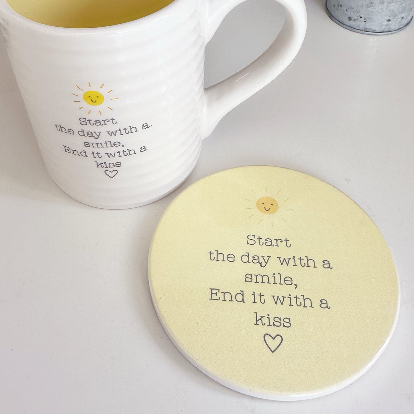 Start The Day Mug & Coaster Set
