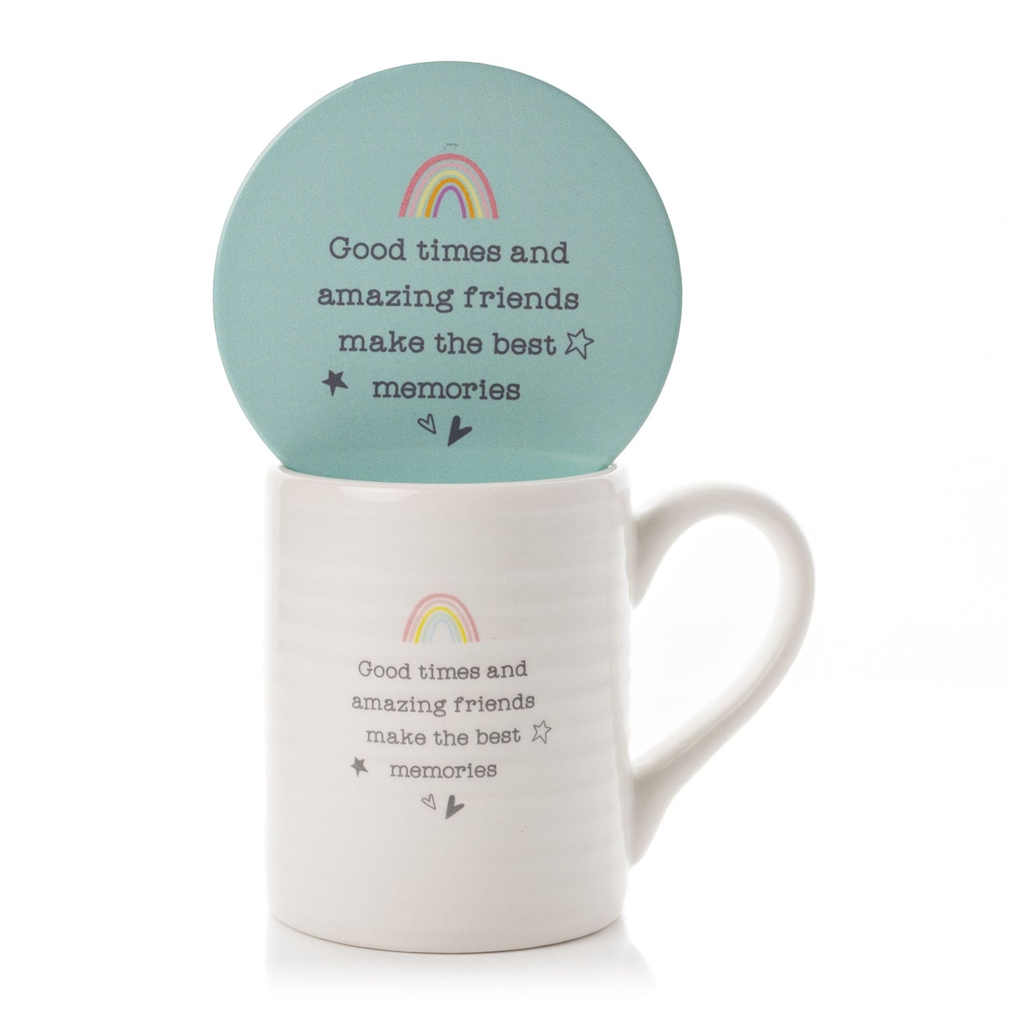 Good Times & Amazing Friends Mug & Coaster Set