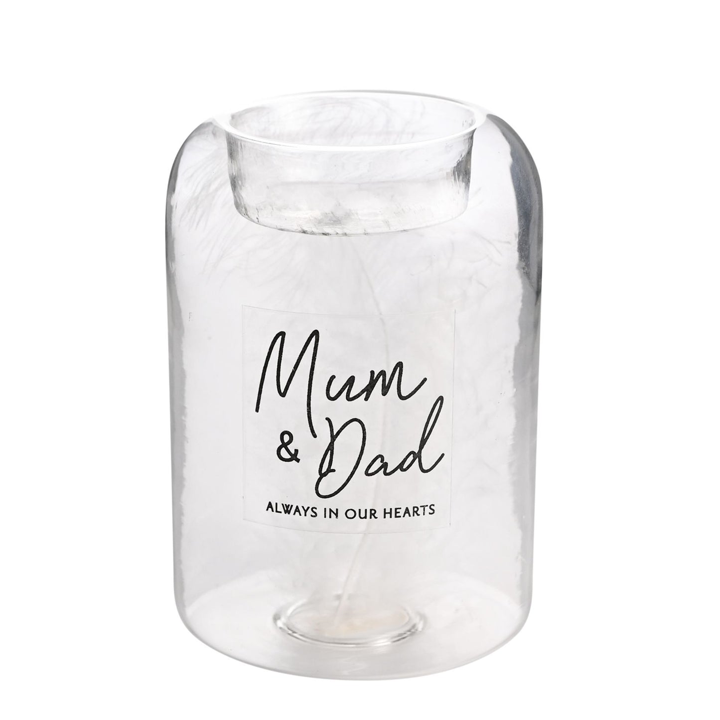 Mum & Dad Always In Our Hearts Tea-light Holder