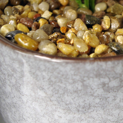 Artificial Purple Vitex Negundo in Ceramic Pot