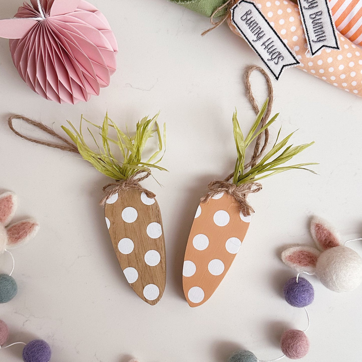 Wooden Carrot Hanger - Available in 2 Styles