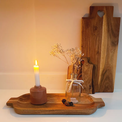 Oiled Acacia Wood Display Tray