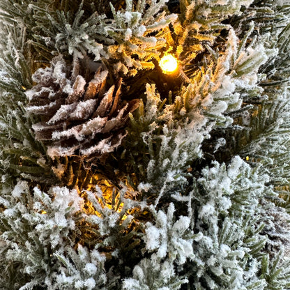 LED Tree With Hessian Base