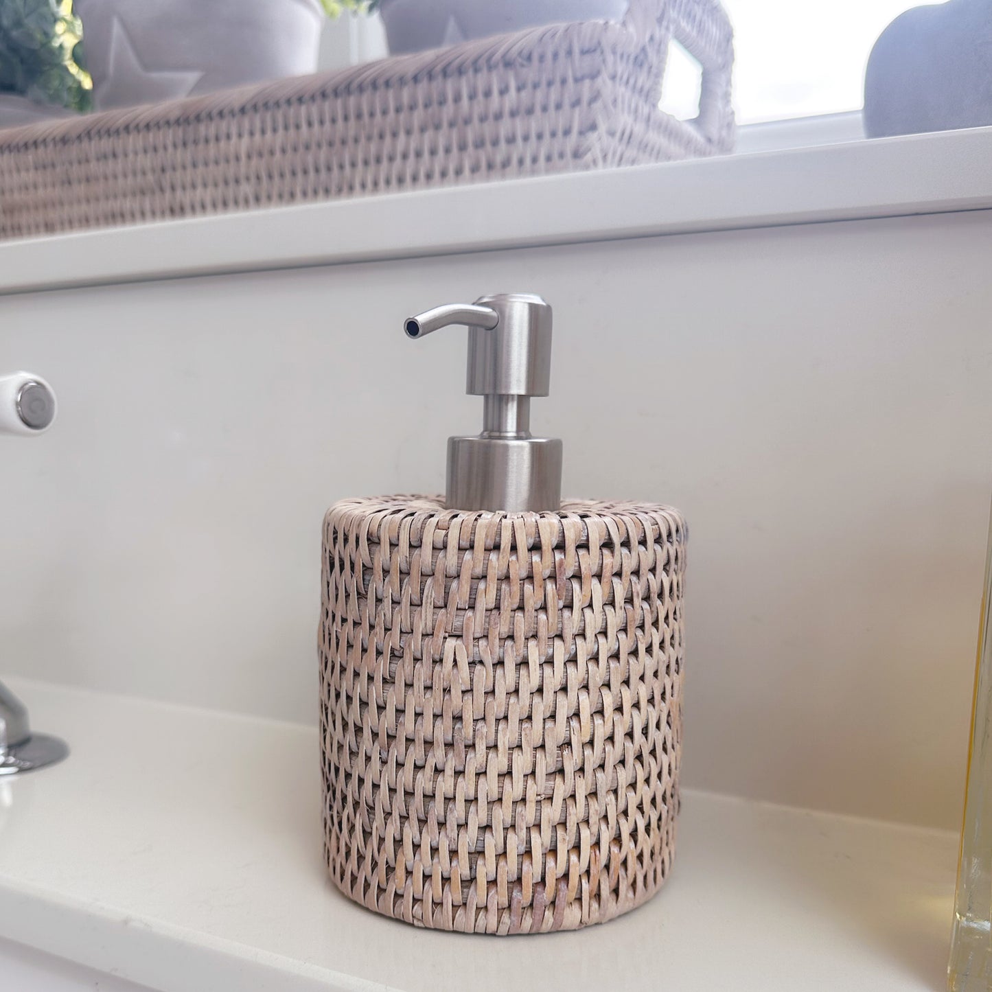 Rattan Soap Dispenser
