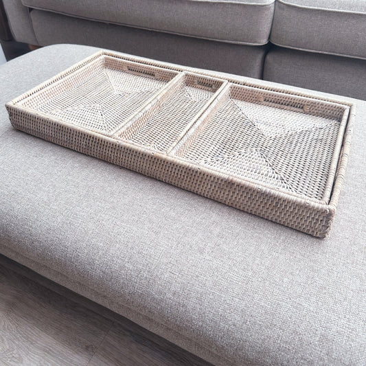 Rattan Tray Set