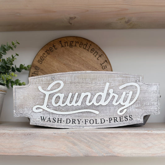Laundry Rustic Sign
