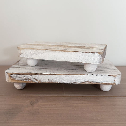 Raised Distressed Stool - Available in 2 Sizes