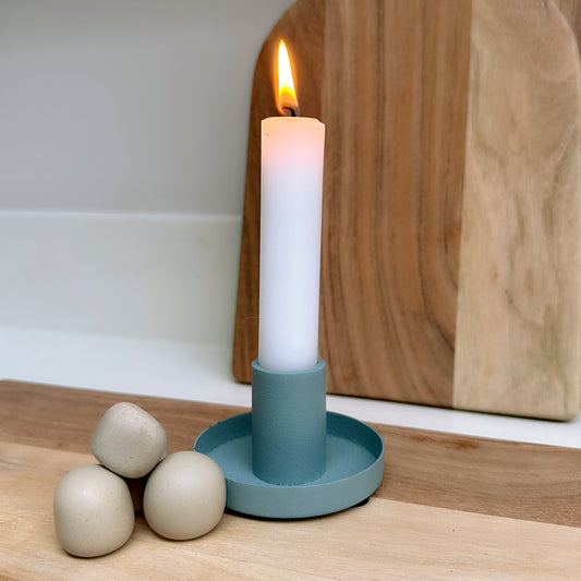 Sky Blue Dinner Candle Holder