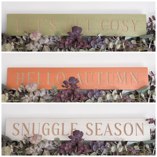 Autumn Engraved Plaque - Available in 3 Styles