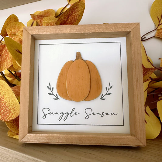 Mini Frame with 3D Pumpkin