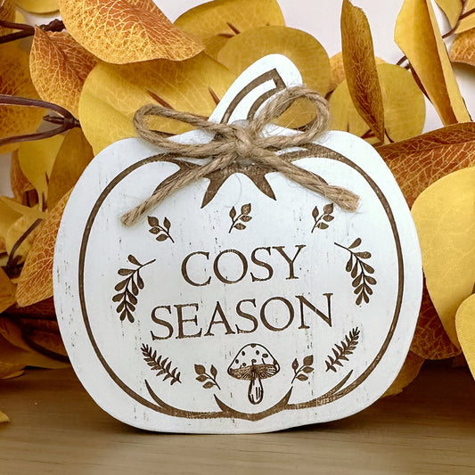 Etched Wooden Pumpkin - Available in 3 Styles