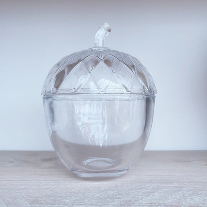 Acorn Glass Storage Jar