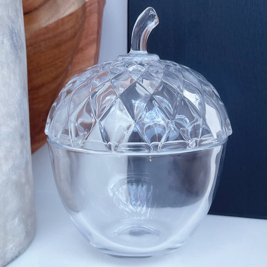 Acorn Glass Storage Jar