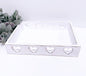 White Distressed 4 Heart Styling Tray