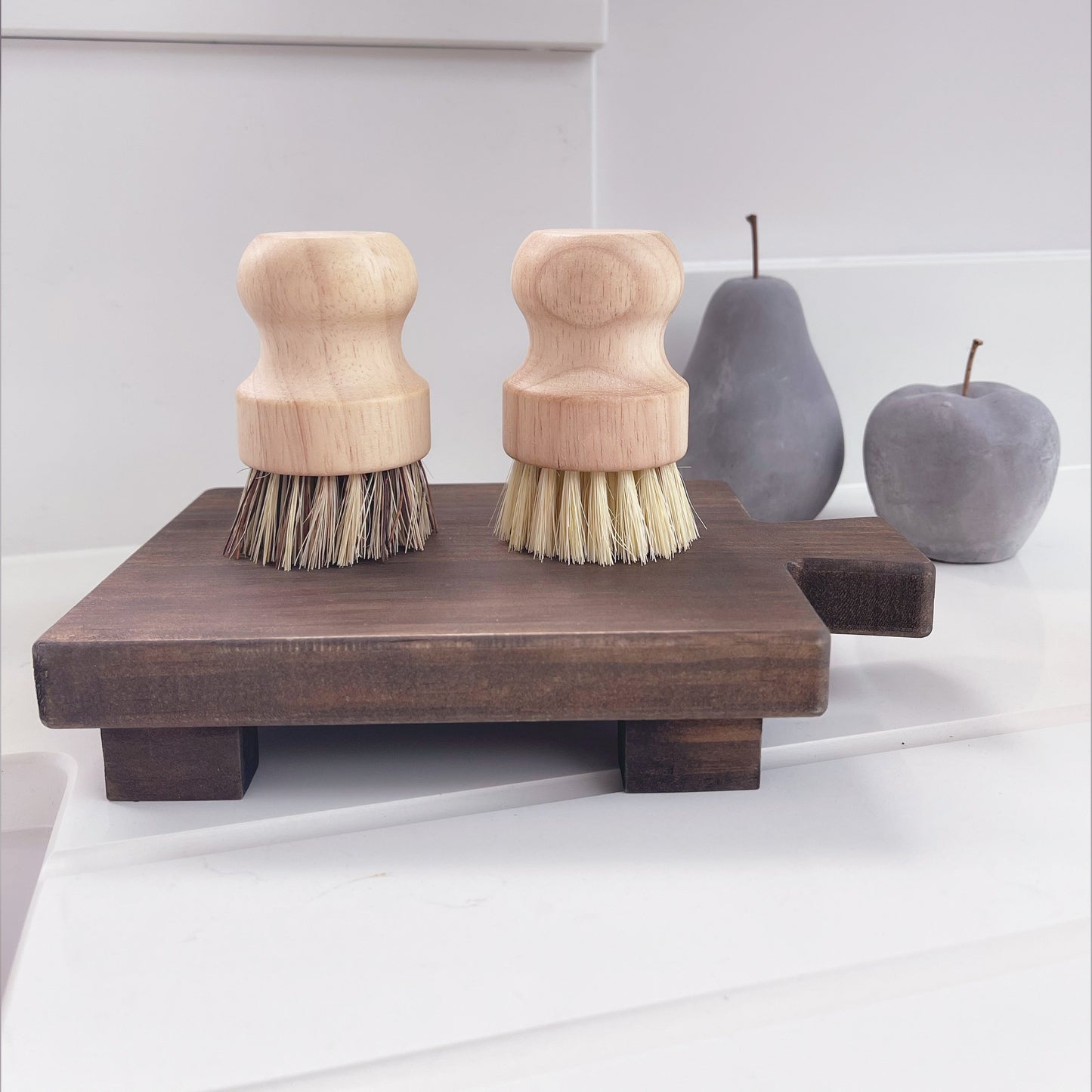 Bamboo Dish Scrubbing Brush - 2 Colours Available