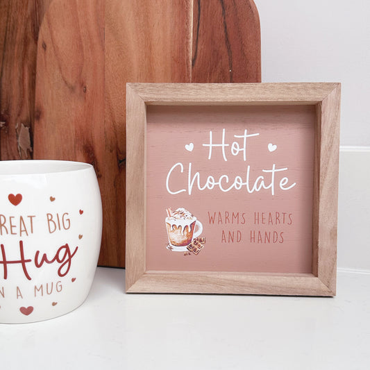 Cosy Time Hot Chocolate Plaque - Available in 2 Styles