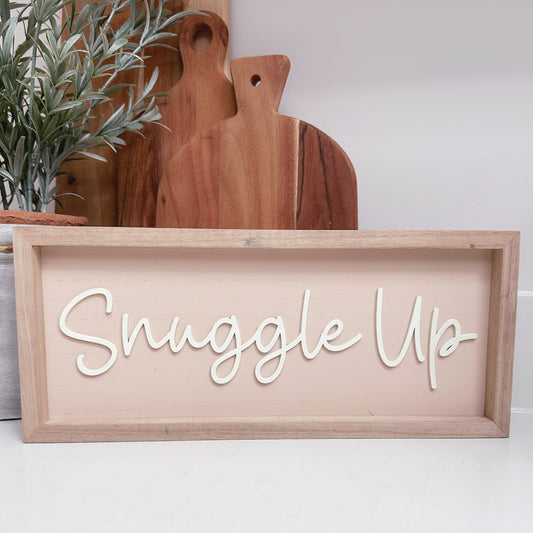 Cosy Time 'Snuggle Up' Plaque