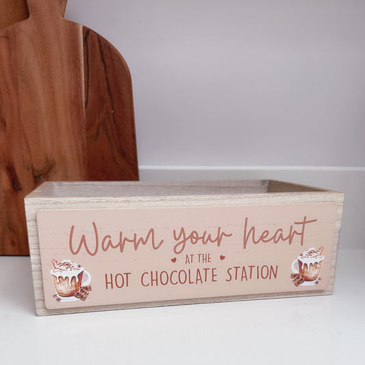 Cosy Time Hot Chocolate Station Crate