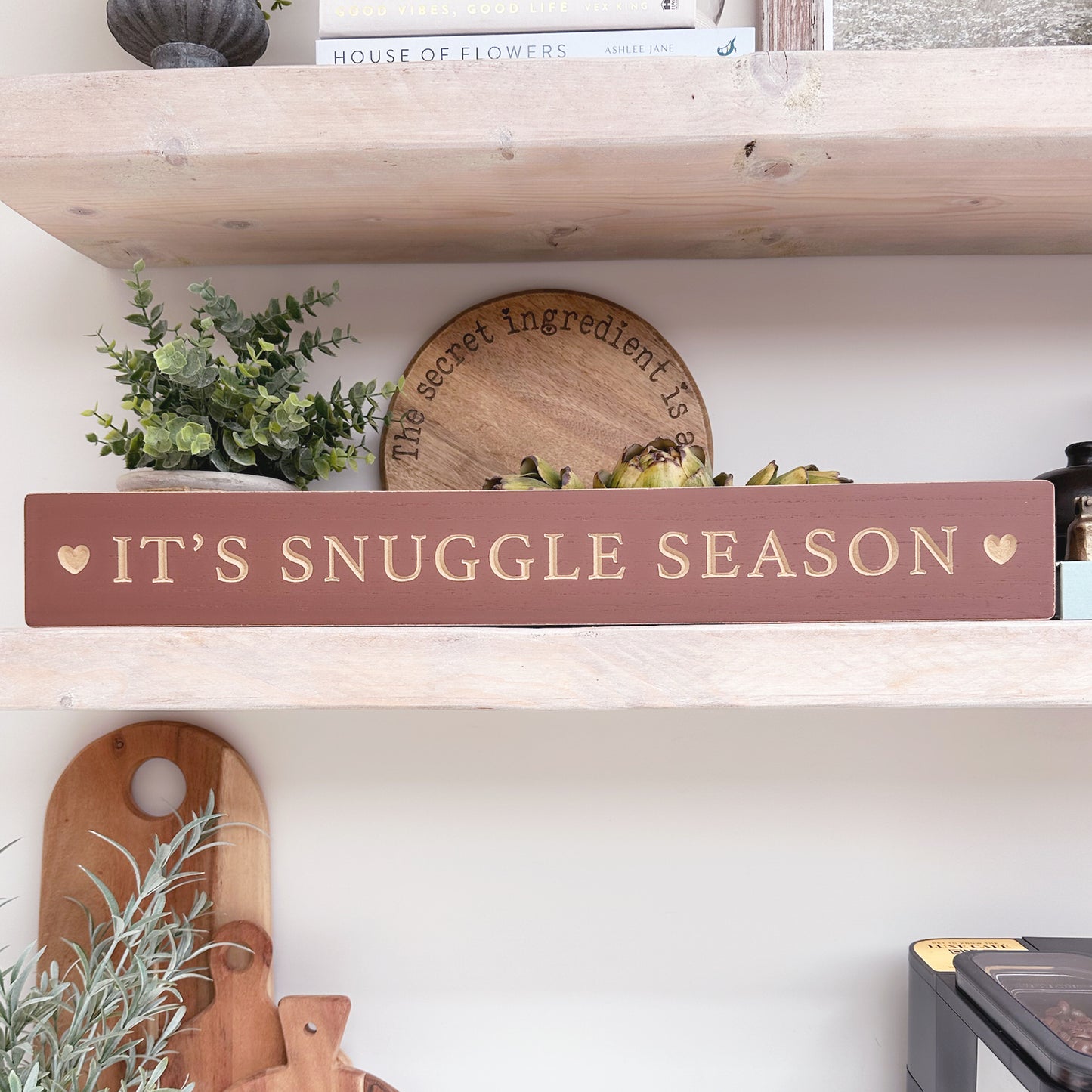 Cosy Time Engraved Plaque - Available in 2 Styles