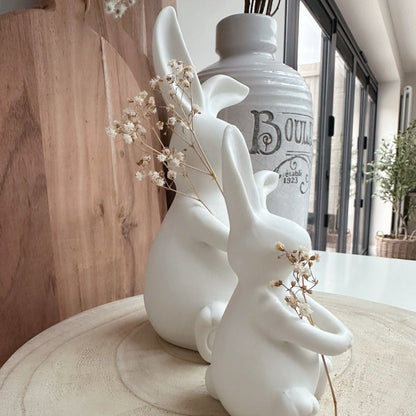 Elias Matt White Bunny - Available in 2 Sizes