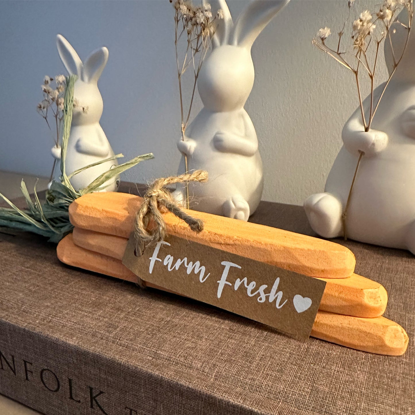 Wooden Carrot Decor Block