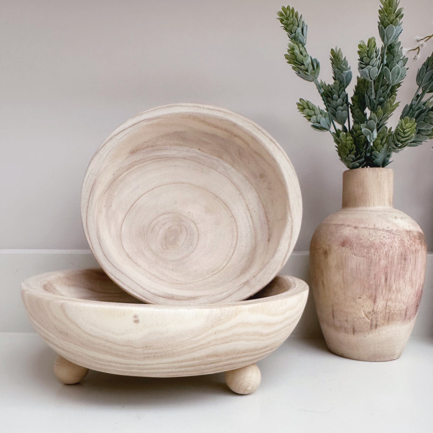 Large Paulownia Styling Bowl