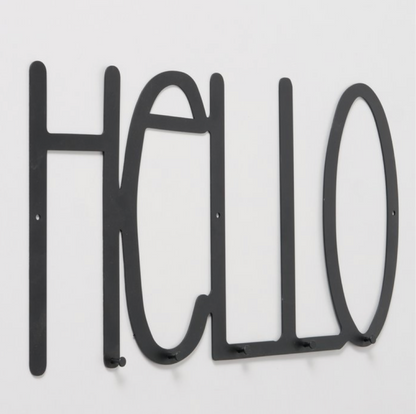 'Hello' Coat Hook