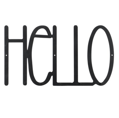 'Hello' Coat Hook