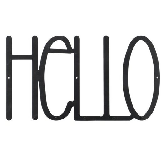 'Hello' Coat Hook