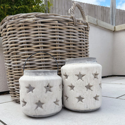 Starlight Stone Star Cut Lantern - Available in 2 Sizes