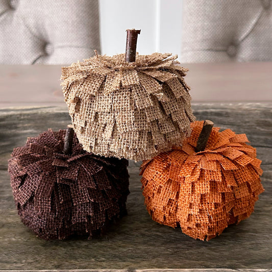 Hessian Autumnal Pumpkin Set