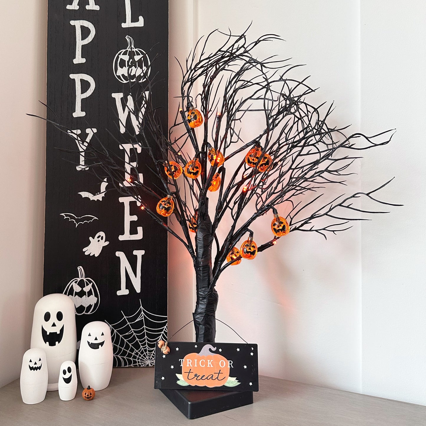 LED Black Pumpkin Tree