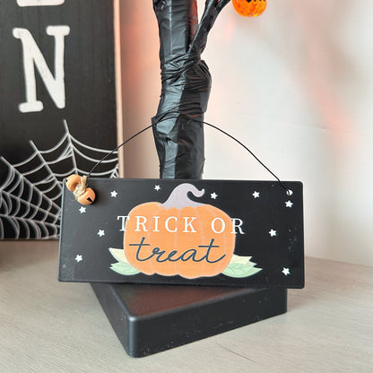 Trick Or Treat Metal Sign