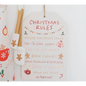 Christmas Rules Hanging Sign