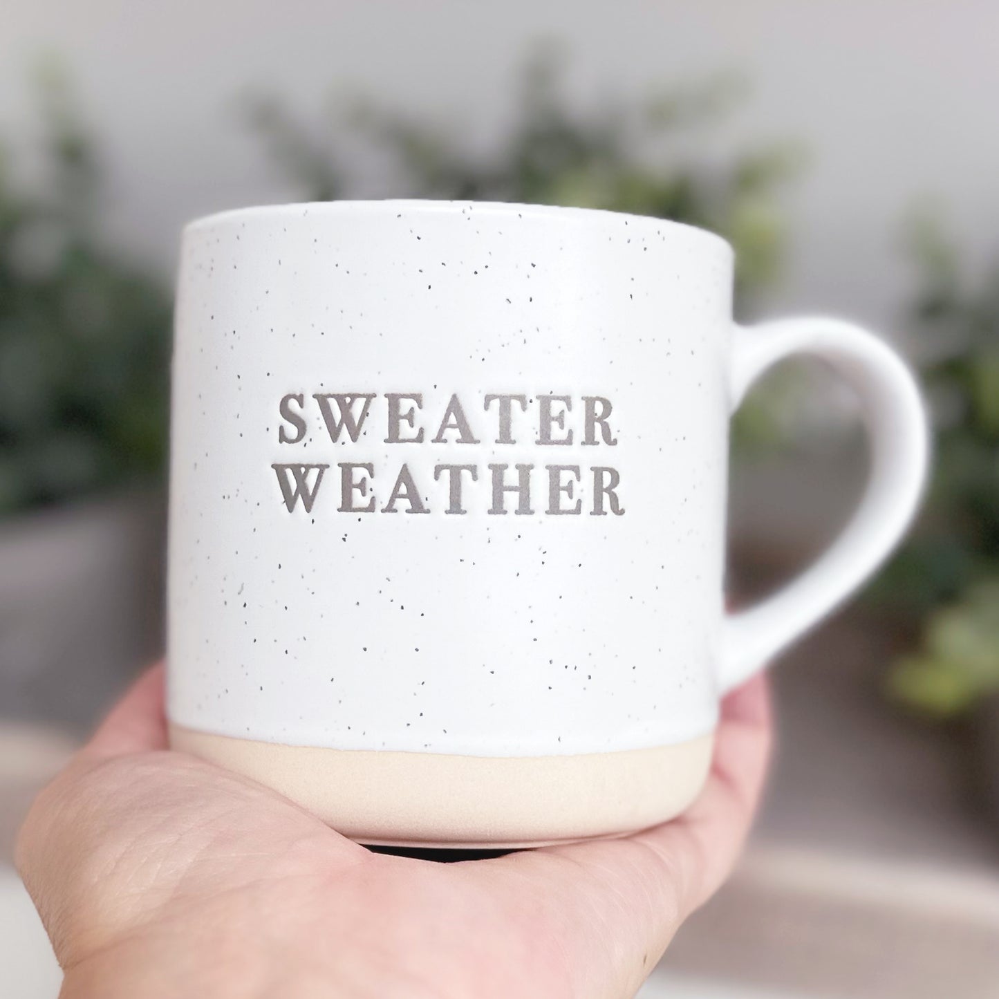 'Sweater Weather' Speckled Ceramic Mug