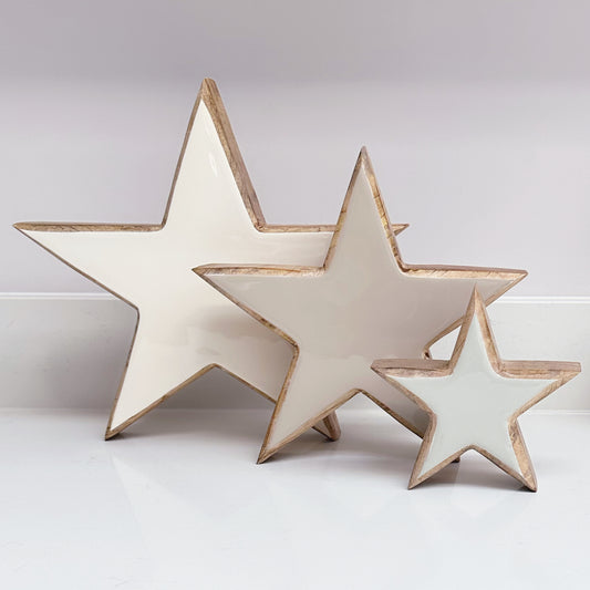 Mango Wood Freestanding Star - Available in 3 Styles