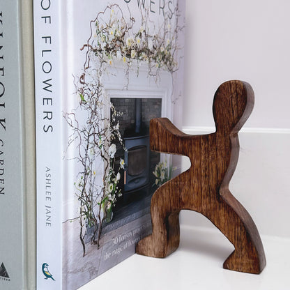 Wooden Bookend Figure