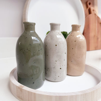 Speckled Bottle Vase - Available in 3 Colours