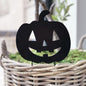 Black Cut Out Pumpkin Stake - Available in 2 Styles