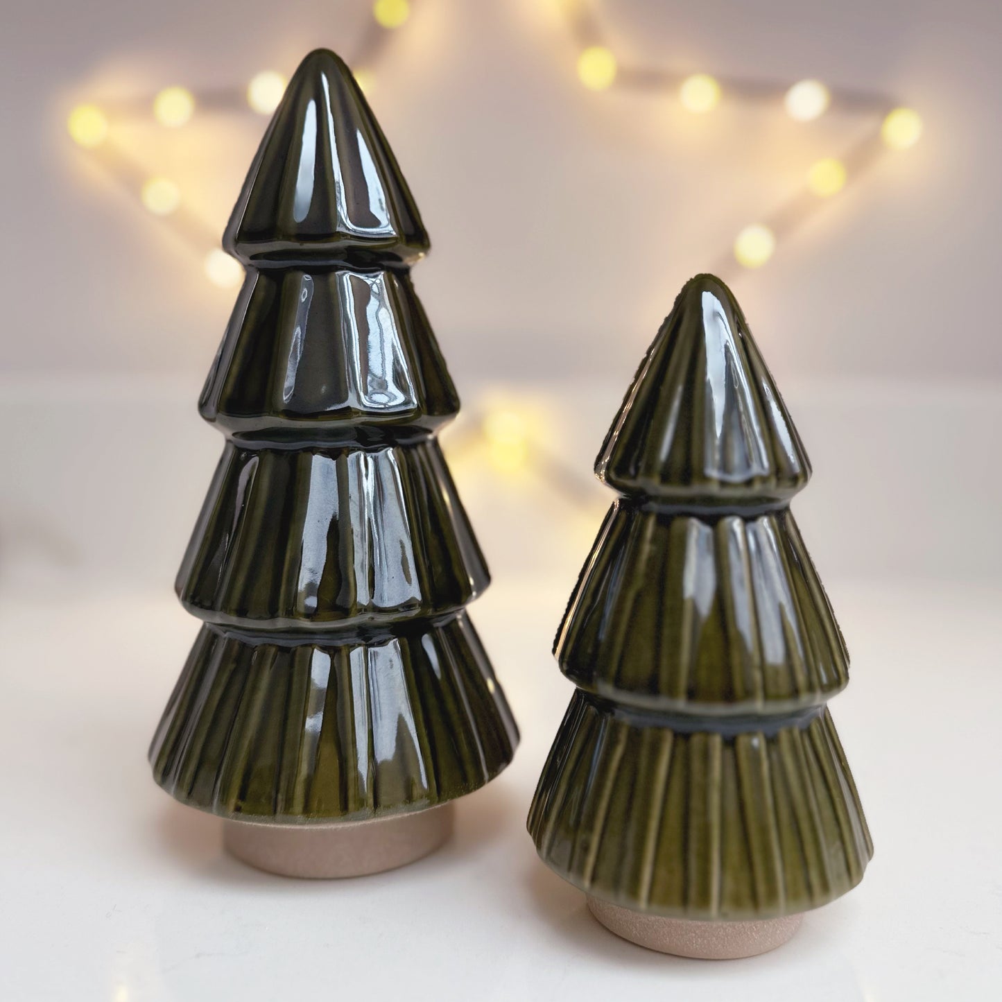 Green Ceramic Christmas Tree - Available in 2 Sizes