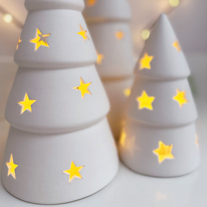 LED Ceramic Star Christmas Tree - Available in 3 Sizes