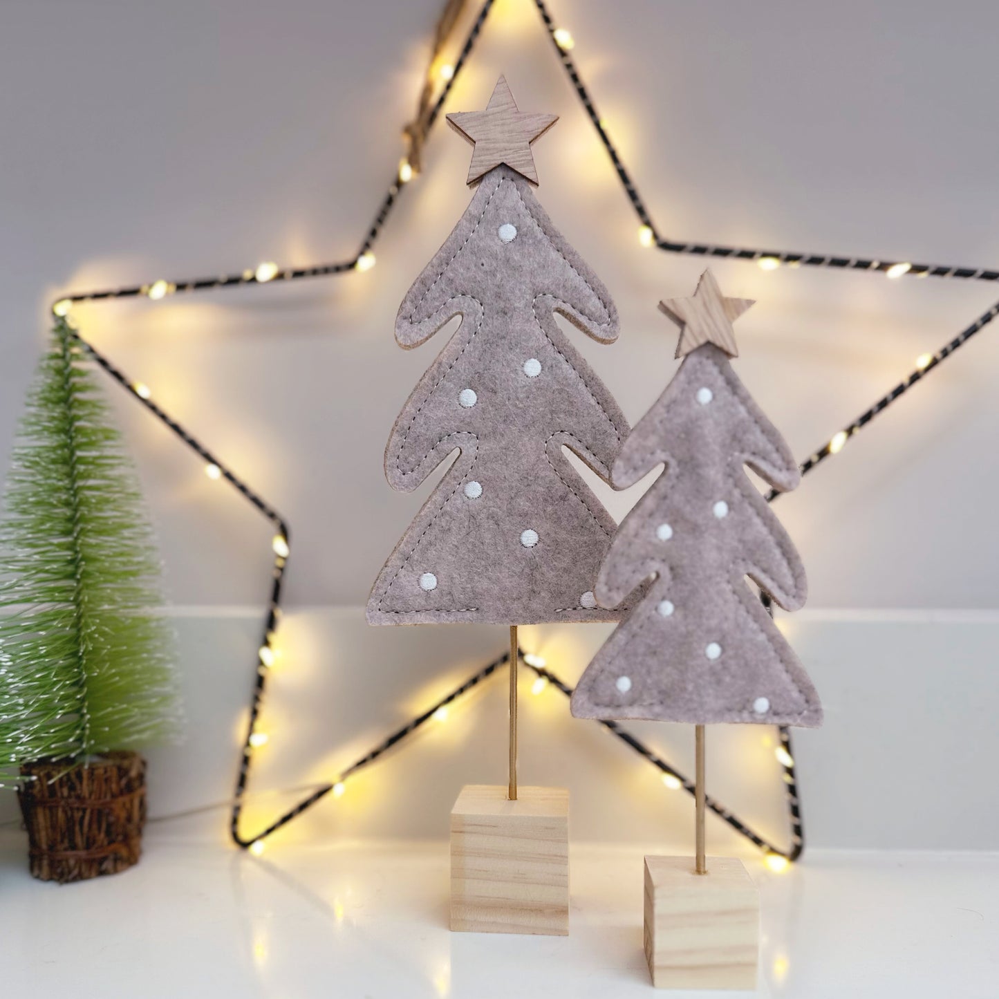 Polka Dot Felt Christmas Tree - Available in 2 Sizes