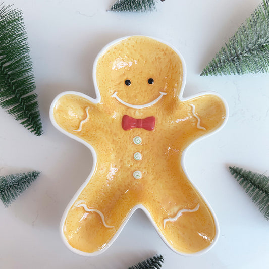 Gingerbread Ceramic Dish