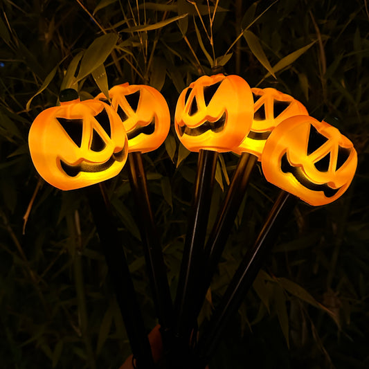 Solar Light Up Pumpkin Stakes