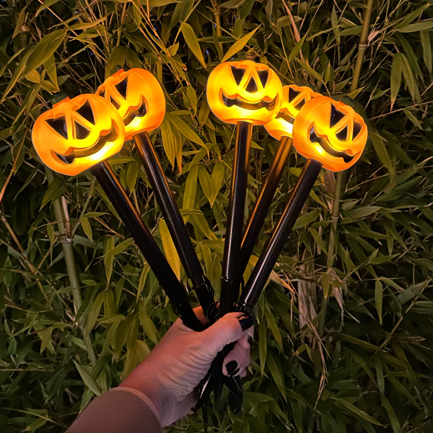 Solar Light Up Pumpkin Stakes