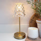 Glass Shade Bronze Lamp