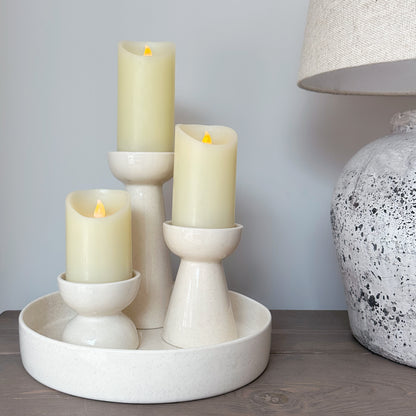 Ceramic Candle Holder - Available in 3 Sizes