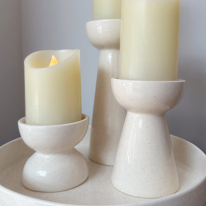 Ceramic Candle Holder - Available in 3 Sizes